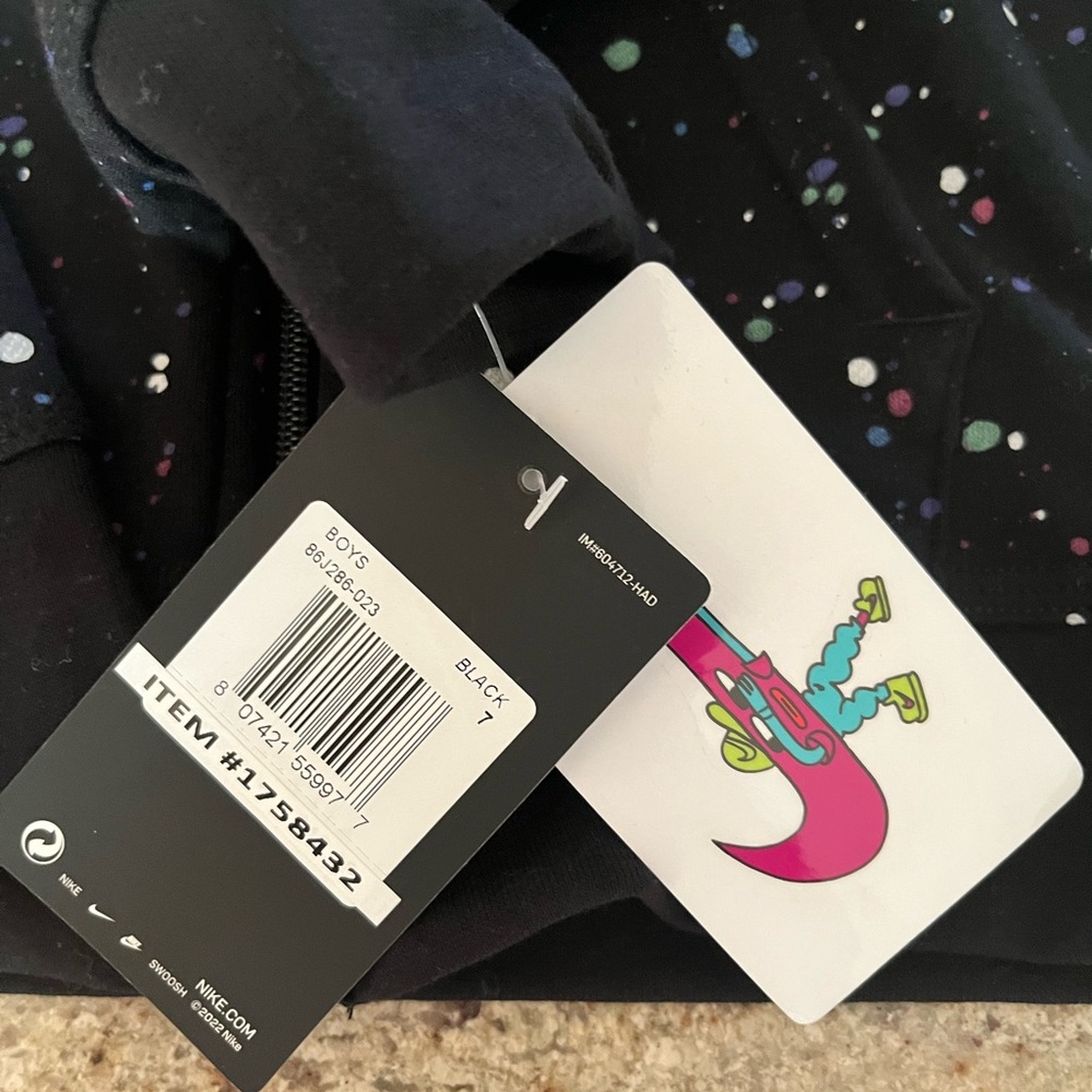 Boys' NSW DNA Splatter Print Zip Hoodie - Boys 6/7 - Picture 3 of 4